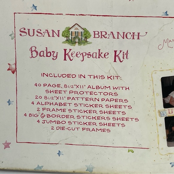 Vintage Susan Branch Baby Keepsake Album Scrapbook Kit - Picture 13 of 15